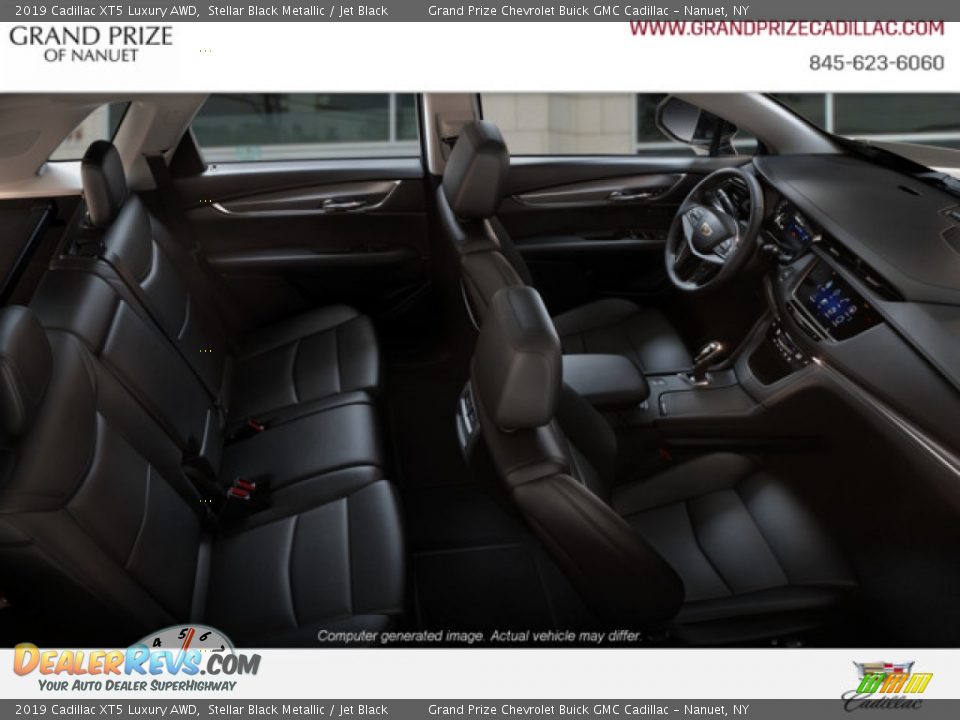 2019 Cadillac XT5 Luxury AWD Stellar Black Metallic / Jet Black Photo #9