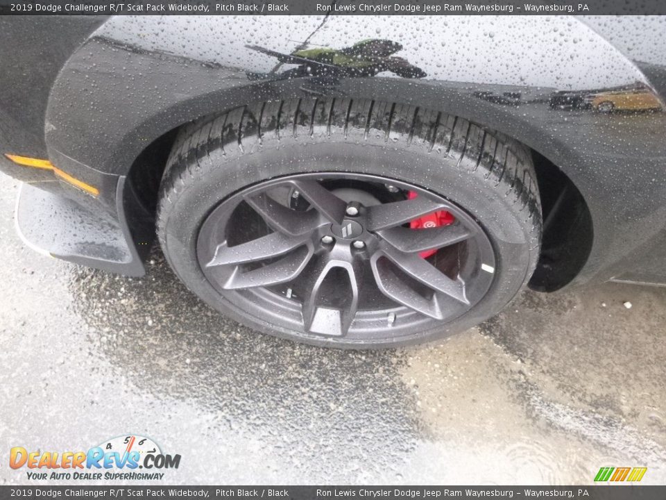2019 Dodge Challenger R/T Scat Pack Widebody Pitch Black / Black Photo #2