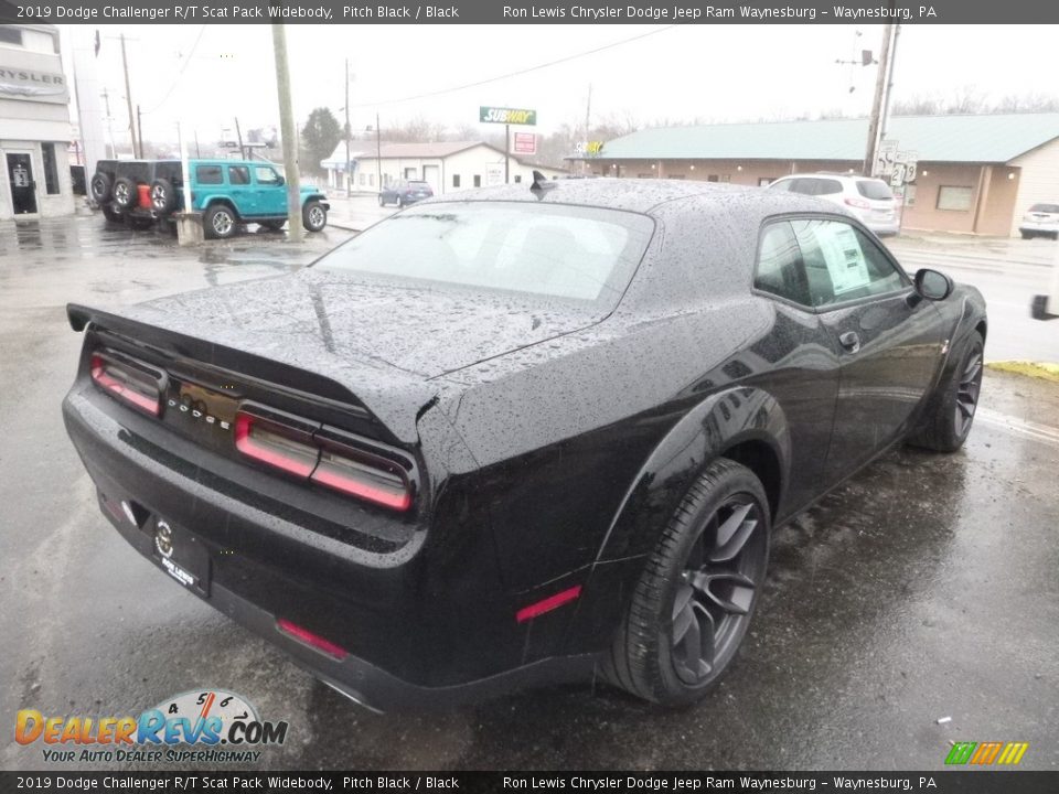 2019 Dodge Challenger R/T Scat Pack Widebody Pitch Black / Black Photo #6