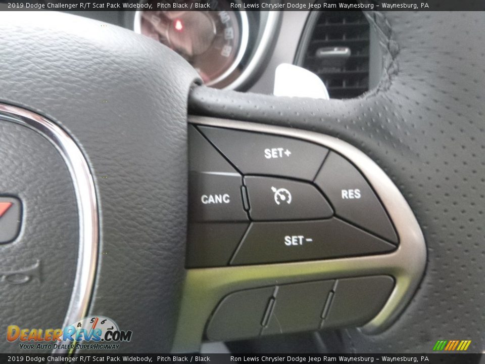 2019 Dodge Challenger R/T Scat Pack Widebody Pitch Black / Black Photo #15