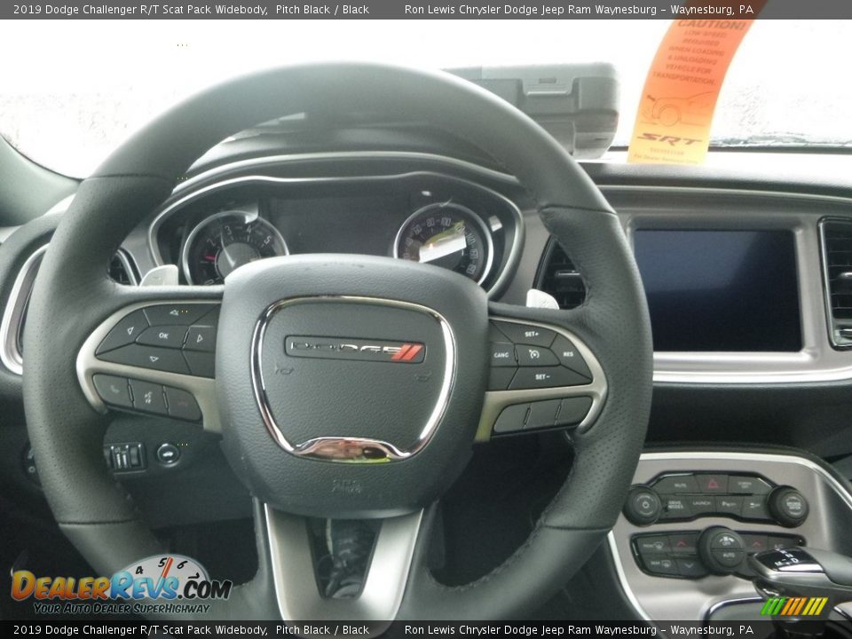 2019 Dodge Challenger R/T Scat Pack Widebody Pitch Black / Black Photo #19