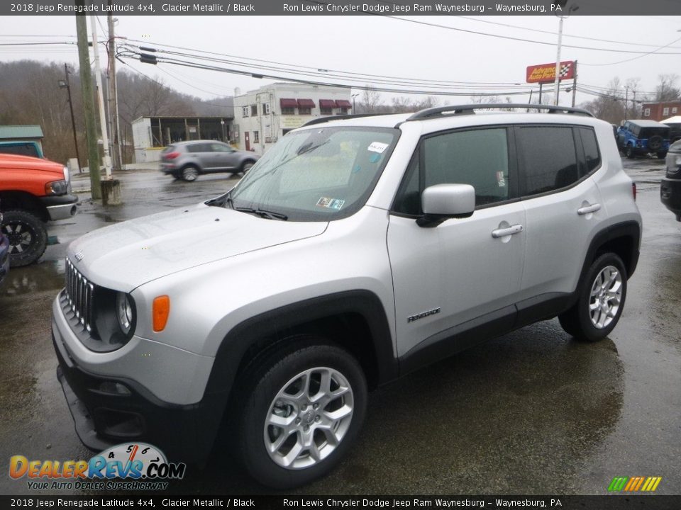 2018 Jeep Renegade Latitude 4x4 Glacier Metallic / Black Photo #1