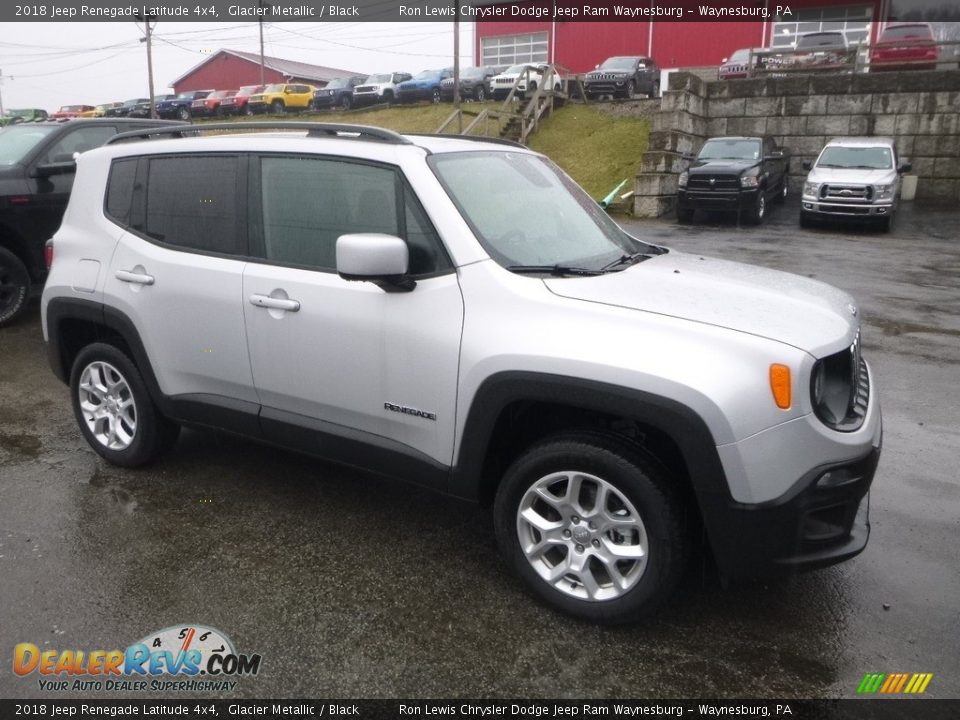 2018 Jeep Renegade Latitude 4x4 Glacier Metallic / Black Photo #7