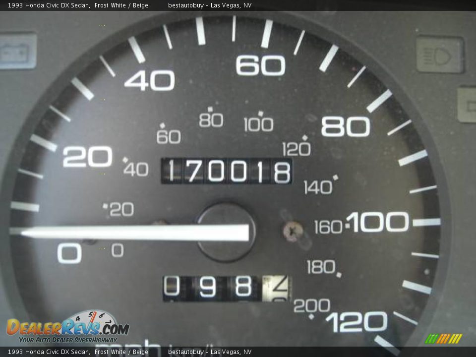 1993 Honda Civic DX Sedan Frost White / Beige Photo #24