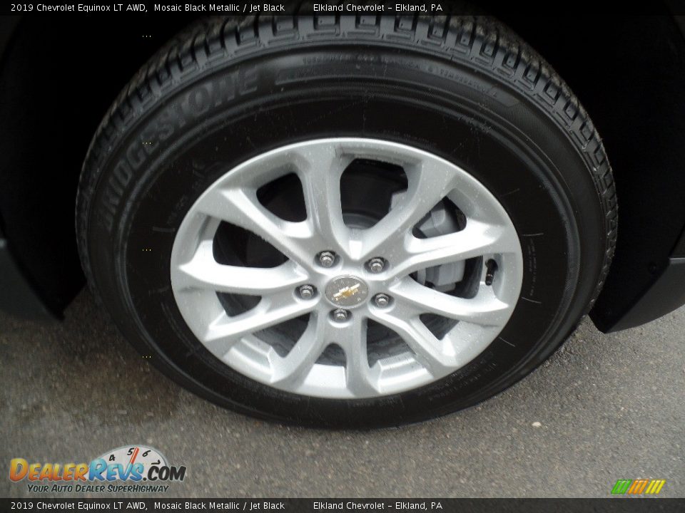 2019 Chevrolet Equinox LT AWD Mosaic Black Metallic / Jet Black Photo #10