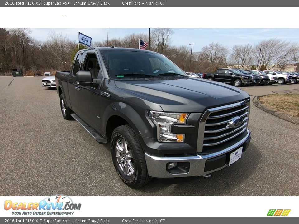 2016 Ford F150 XLT SuperCab 4x4 Lithium Gray / Black Photo #1