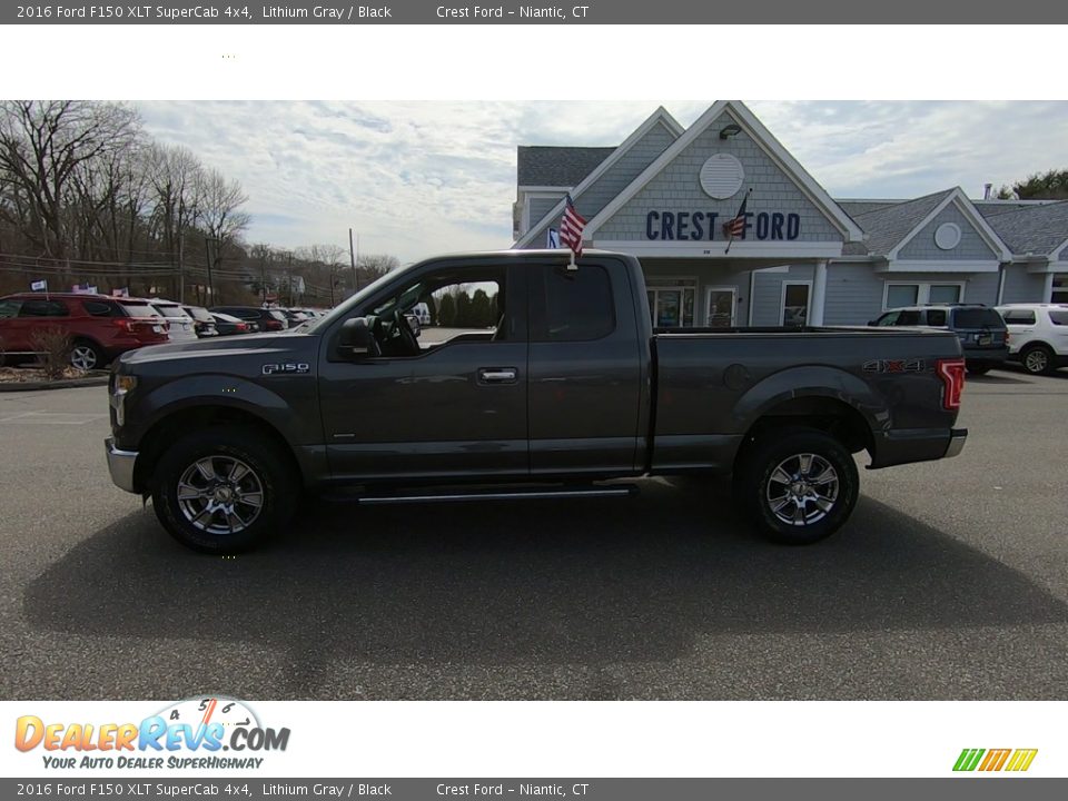 2016 Ford F150 XLT SuperCab 4x4 Lithium Gray / Black Photo #4