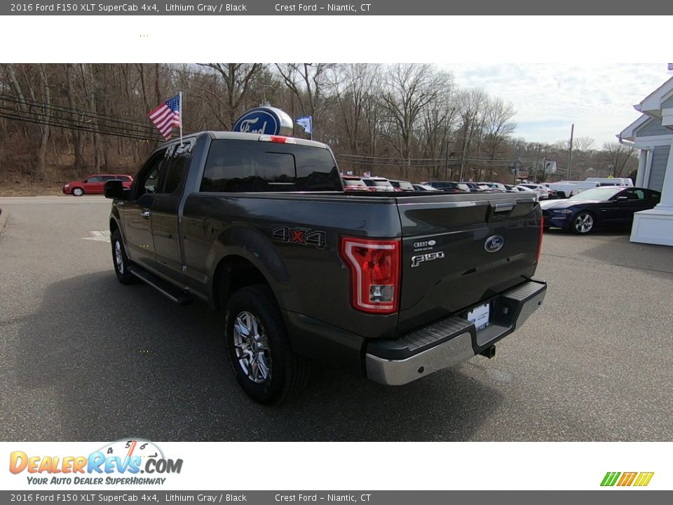 2016 Ford F150 XLT SuperCab 4x4 Lithium Gray / Black Photo #5