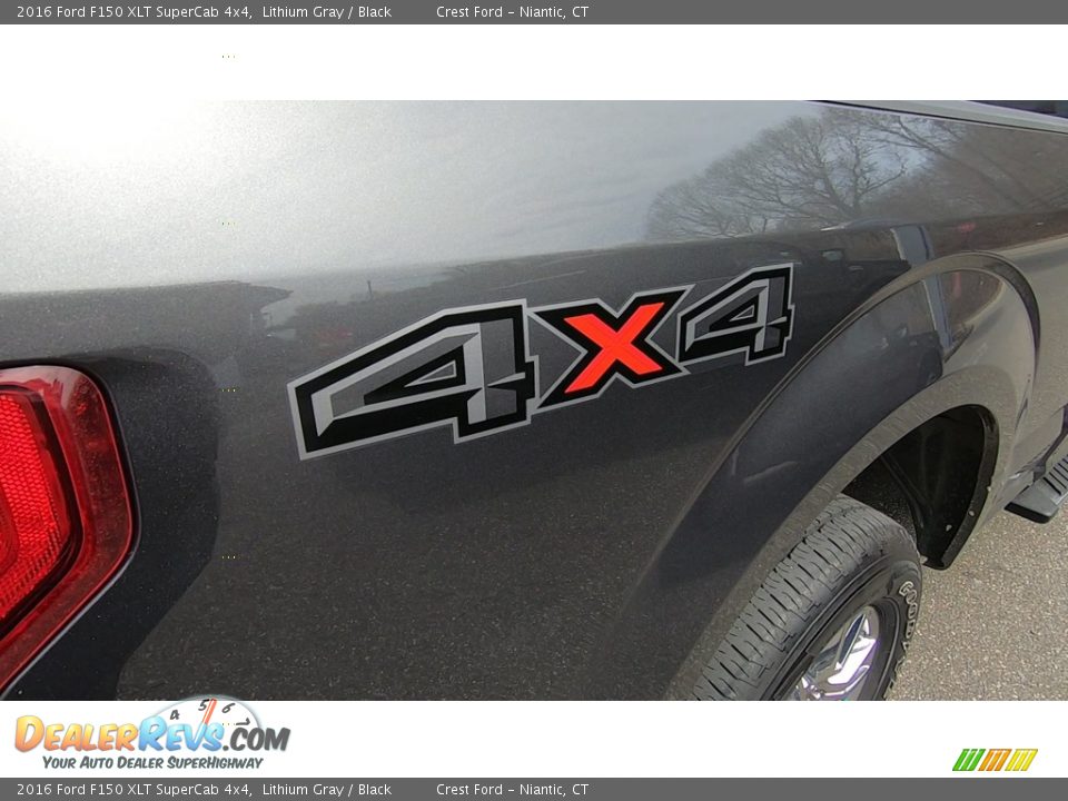 2016 Ford F150 XLT SuperCab 4x4 Lithium Gray / Black Photo #9