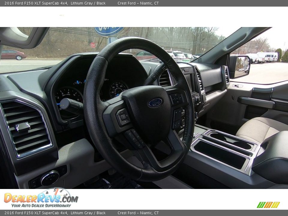 2016 Ford F150 XLT SuperCab 4x4 Lithium Gray / Black Photo #11