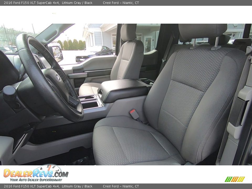 2016 Ford F150 XLT SuperCab 4x4 Lithium Gray / Black Photo #12
