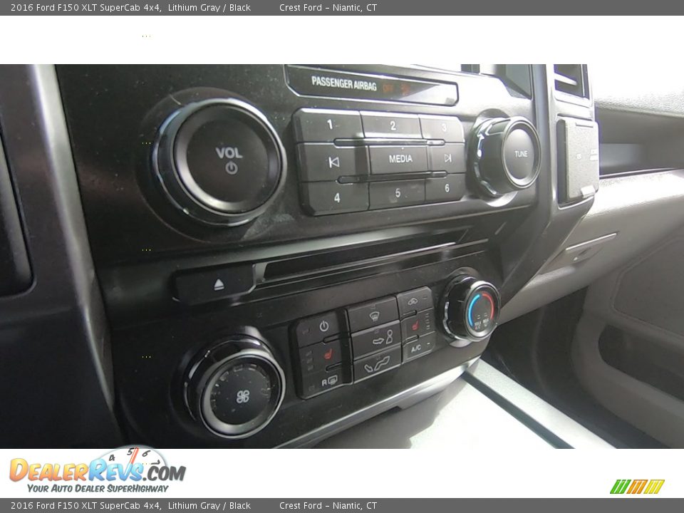 2016 Ford F150 XLT SuperCab 4x4 Lithium Gray / Black Photo #16