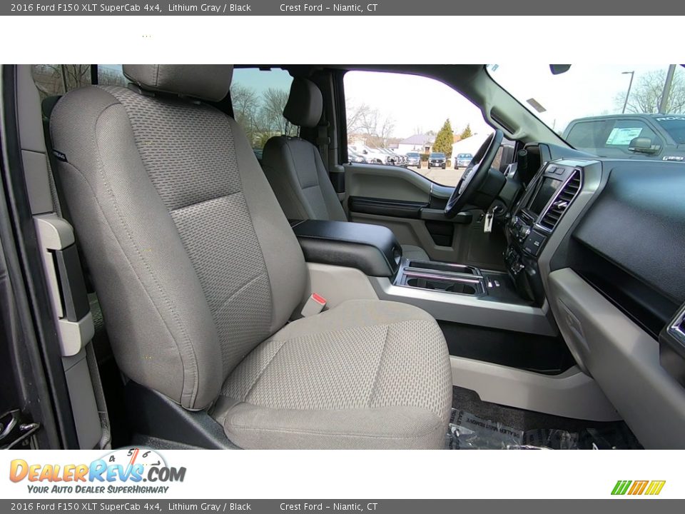 2016 Ford F150 XLT SuperCab 4x4 Lithium Gray / Black Photo #24