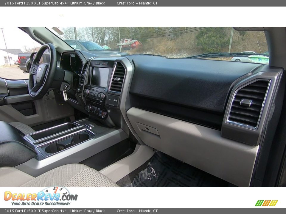 2016 Ford F150 XLT SuperCab 4x4 Lithium Gray / Black Photo #25