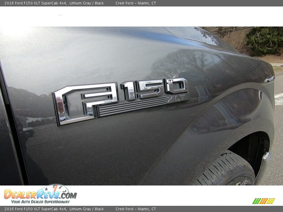 2016 Ford F150 XLT SuperCab 4x4 Lithium Gray / Black Photo #26