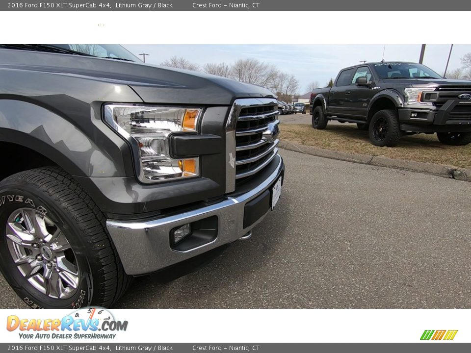 2016 Ford F150 XLT SuperCab 4x4 Lithium Gray / Black Photo #28