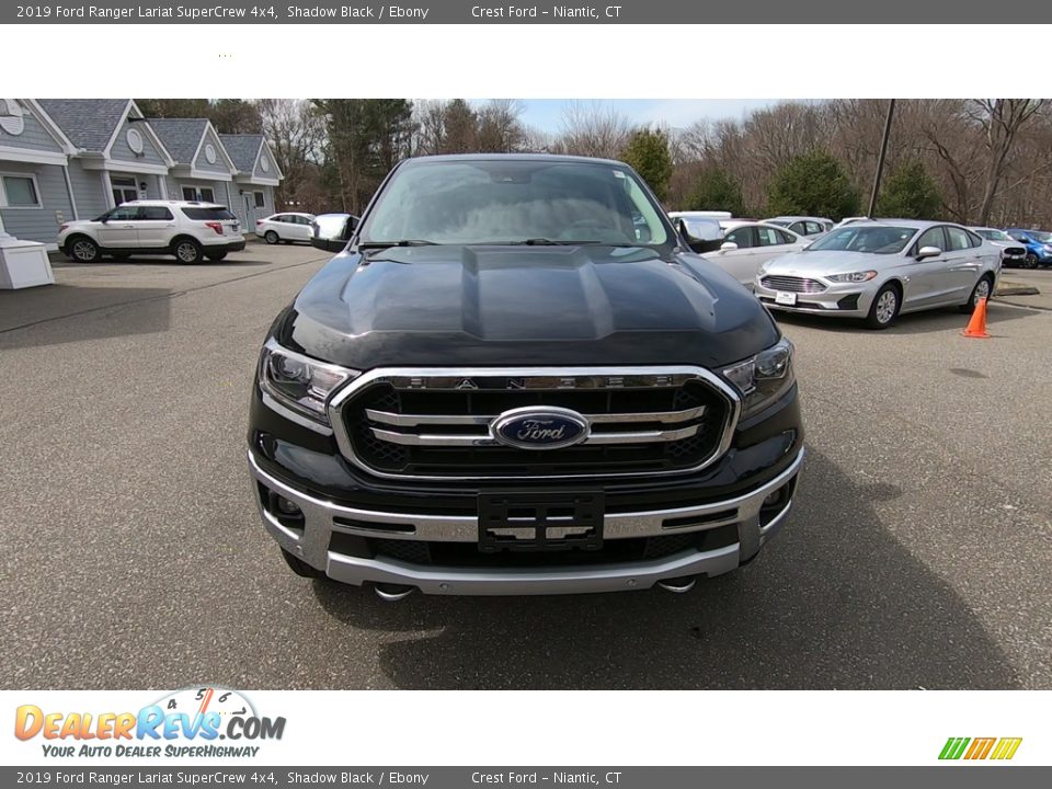 2019 Ford Ranger Lariat SuperCrew 4x4 Shadow Black / Ebony Photo #2