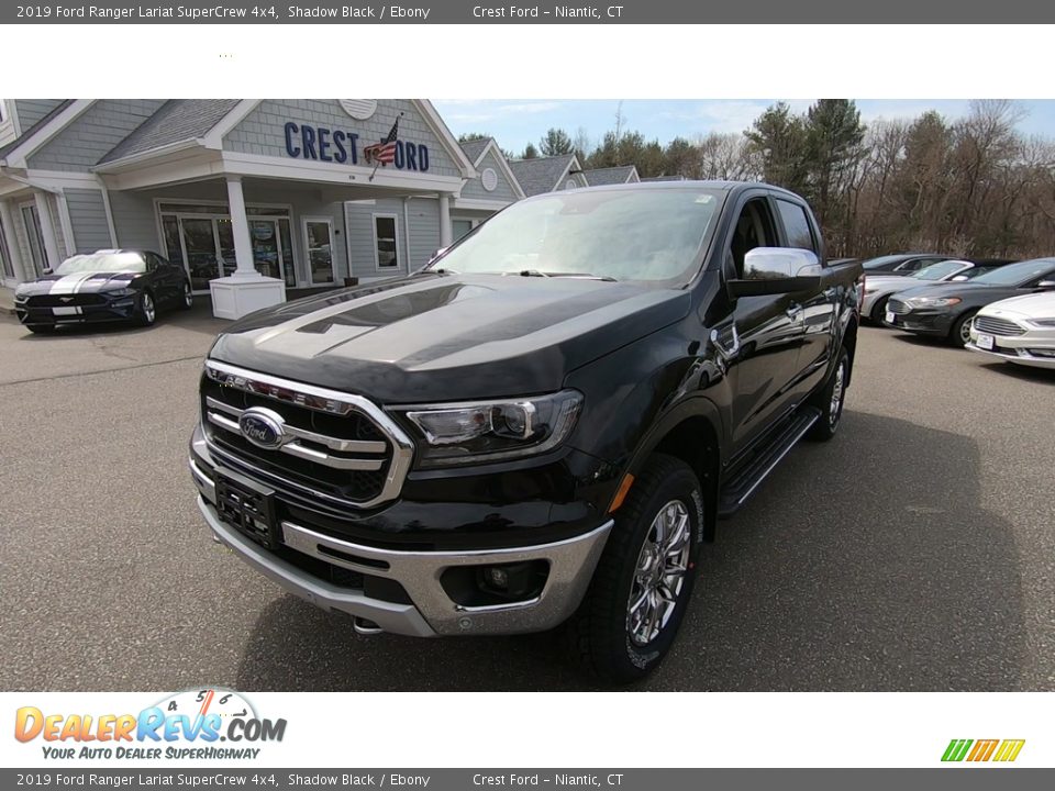 2019 Ford Ranger Lariat SuperCrew 4x4 Shadow Black / Ebony Photo #3