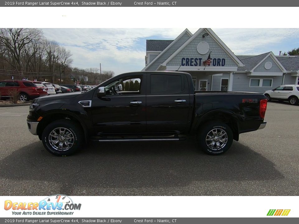 2019 Ford Ranger Lariat SuperCrew 4x4 Shadow Black / Ebony Photo #4