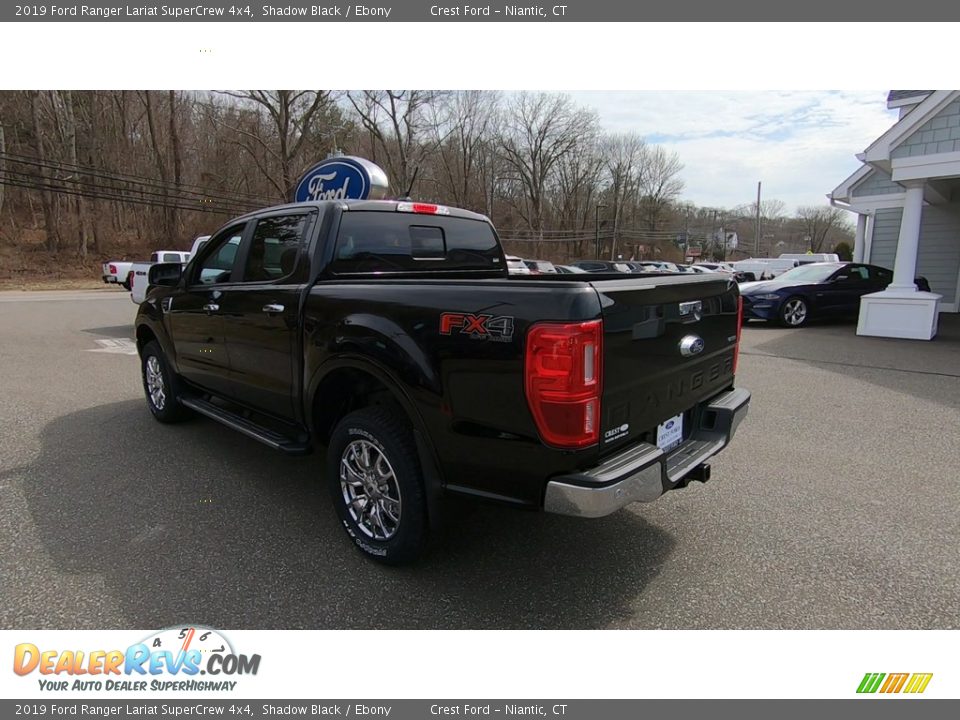2019 Ford Ranger Lariat SuperCrew 4x4 Shadow Black / Ebony Photo #5