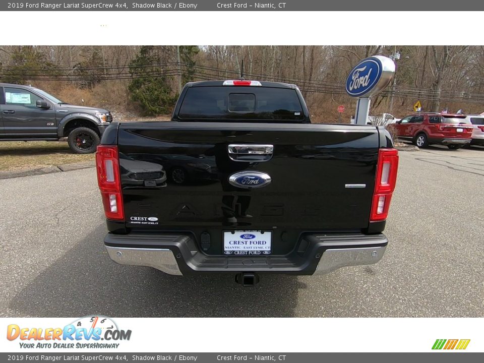 2019 Ford Ranger Lariat SuperCrew 4x4 Shadow Black / Ebony Photo #6