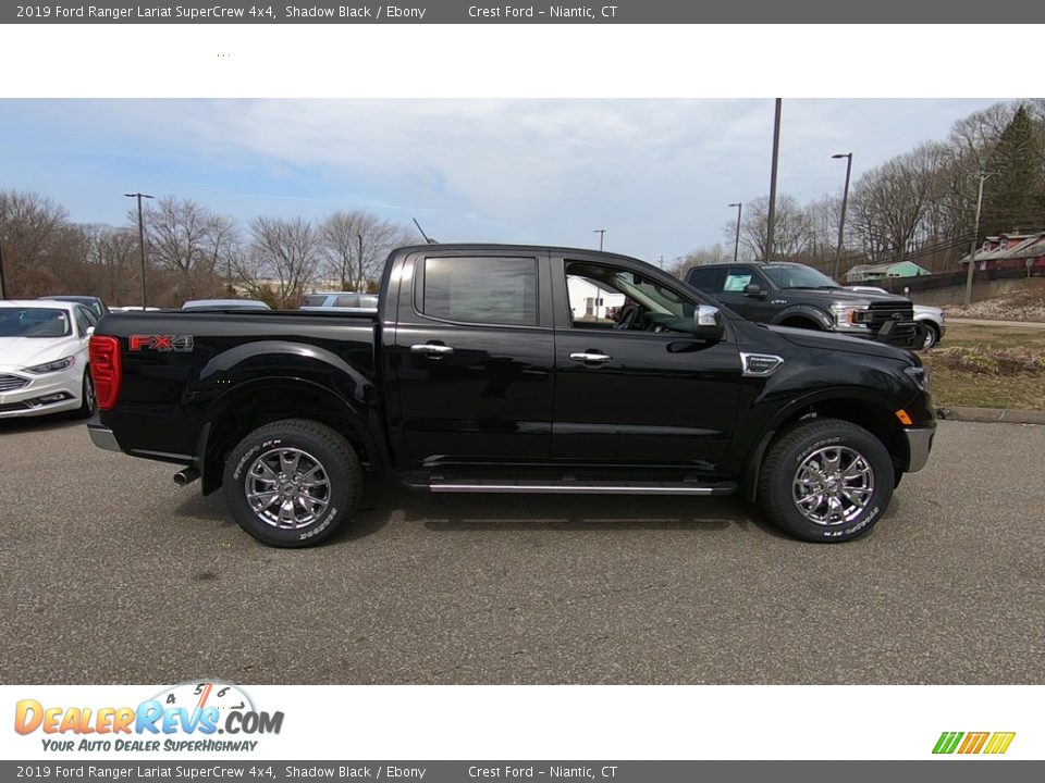 2019 Ford Ranger Lariat SuperCrew 4x4 Shadow Black / Ebony Photo #8