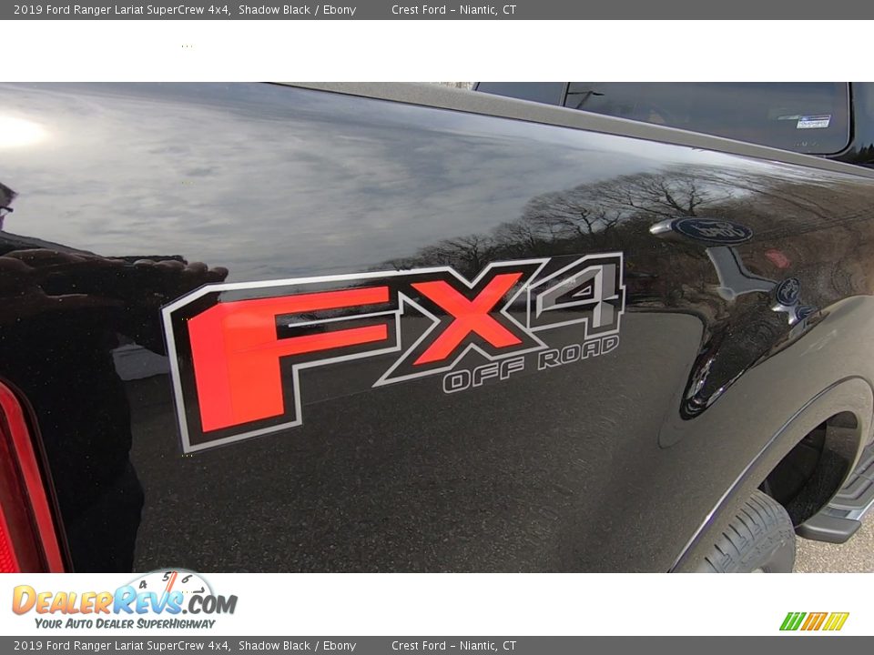 2019 Ford Ranger Lariat SuperCrew 4x4 Shadow Black / Ebony Photo #9