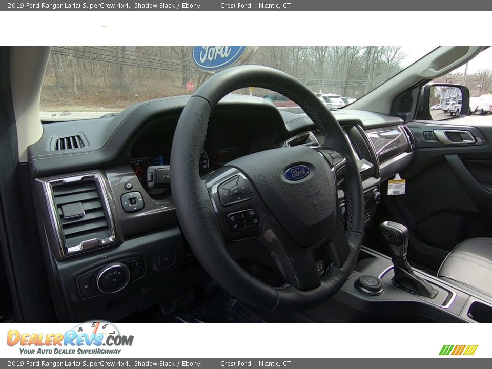 2019 Ford Ranger Lariat SuperCrew 4x4 Shadow Black / Ebony Photo #10