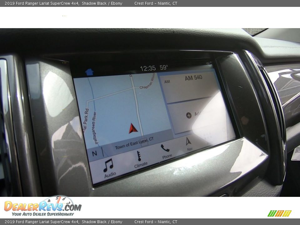 2019 Ford Ranger Lariat SuperCrew 4x4 Shadow Black / Ebony Photo #14