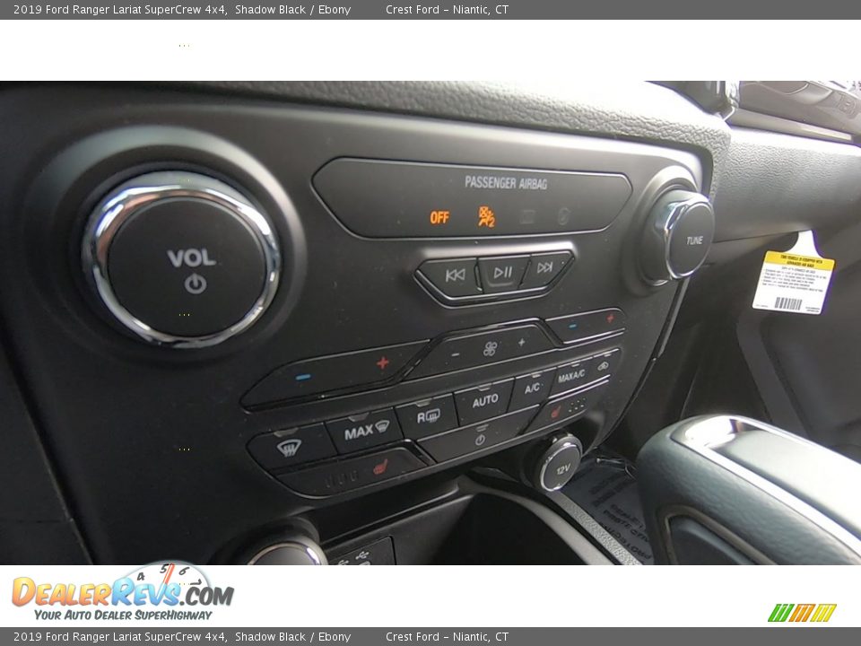 2019 Ford Ranger Lariat SuperCrew 4x4 Shadow Black / Ebony Photo #15