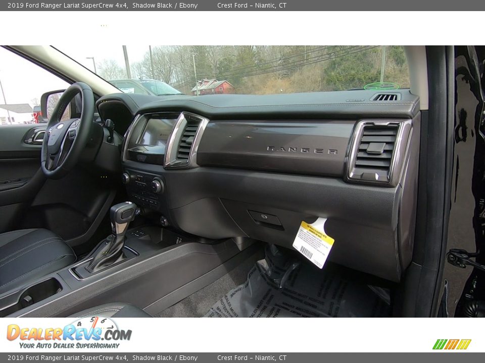 2019 Ford Ranger Lariat SuperCrew 4x4 Shadow Black / Ebony Photo #24