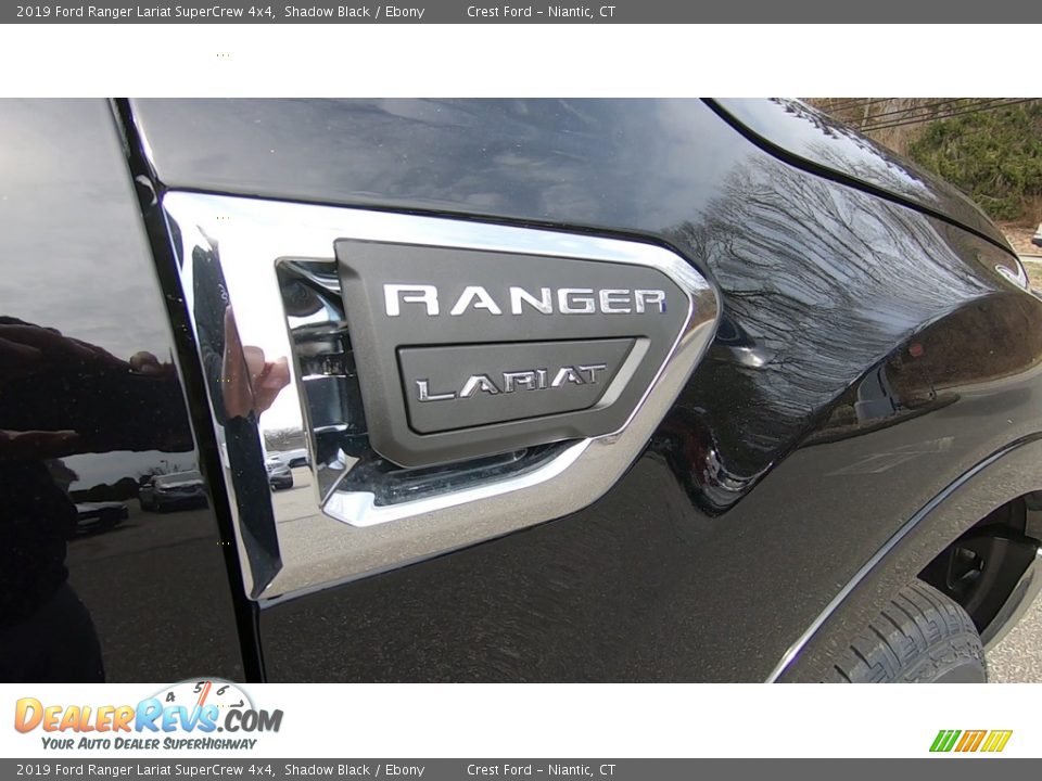 2019 Ford Ranger Lariat SuperCrew 4x4 Shadow Black / Ebony Photo #25