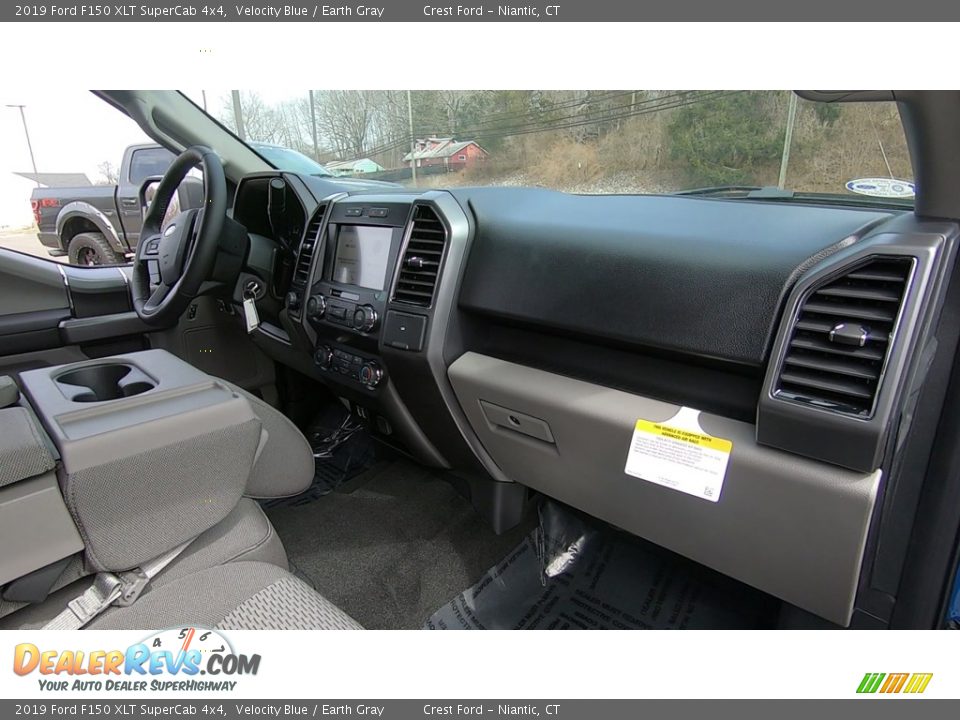 2019 Ford F150 XLT SuperCab 4x4 Velocity Blue / Earth Gray Photo #24