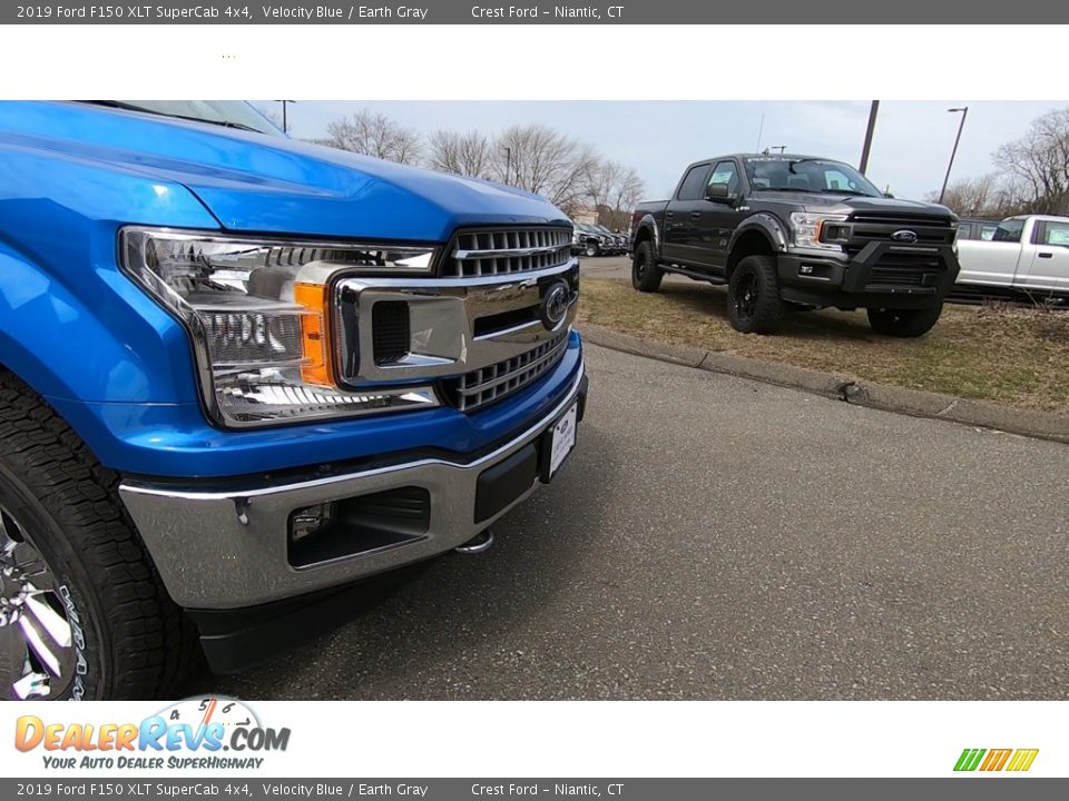 2019 Ford F150 XLT SuperCab 4x4 Velocity Blue / Earth Gray Photo #27
