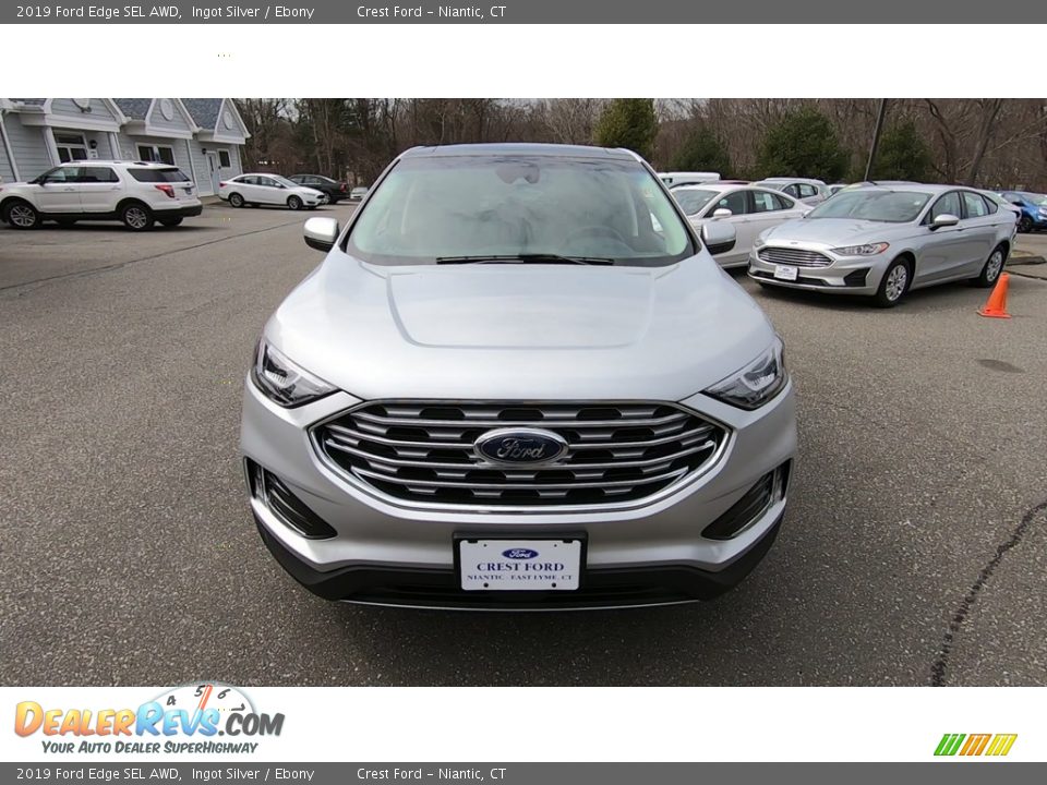 2019 Ford Edge SEL AWD Ingot Silver / Ebony Photo #2