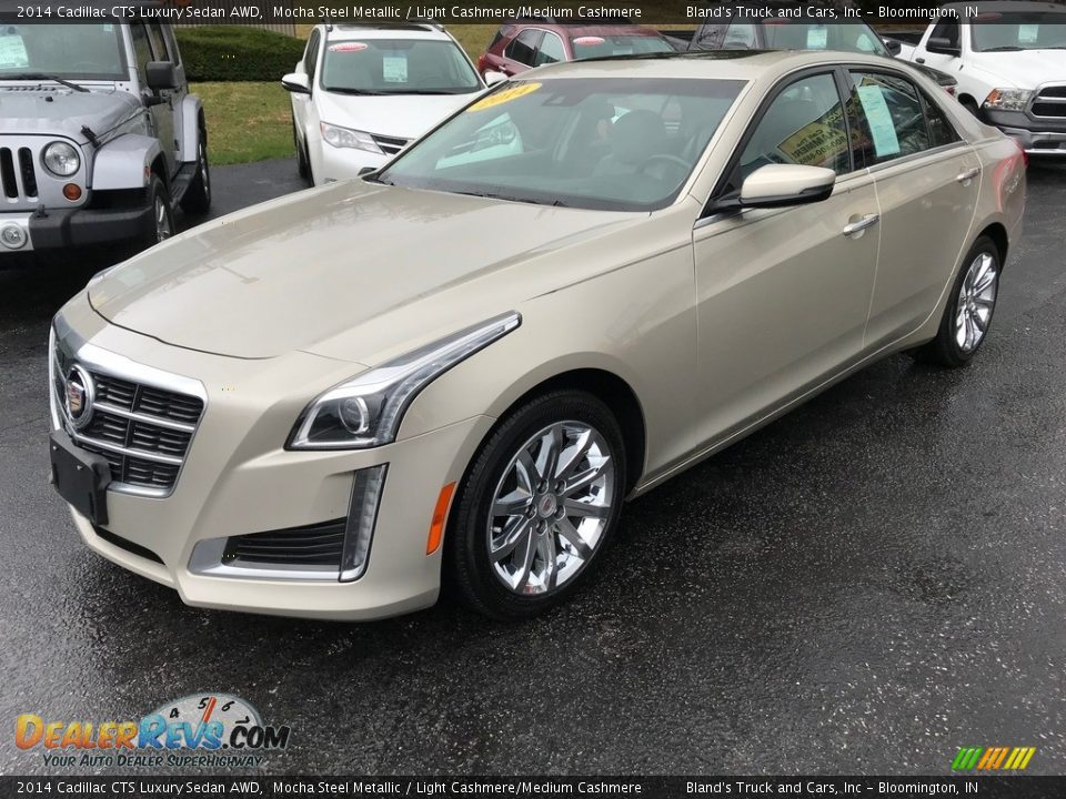 2014 Cadillac CTS Luxury Sedan AWD Mocha Steel Metallic / Light Cashmere/Medium Cashmere Photo #2