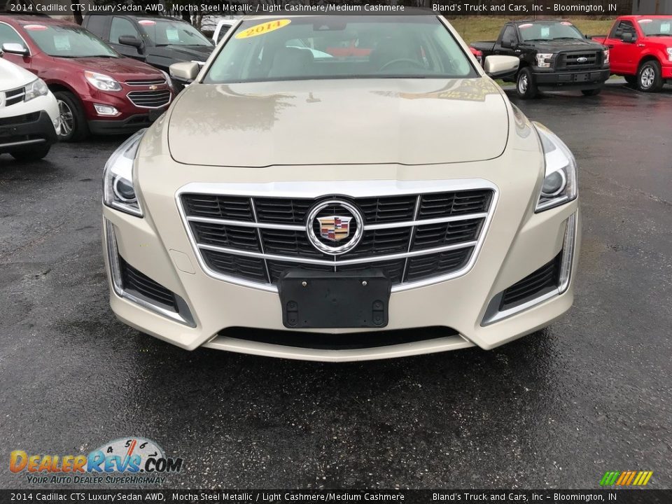 2014 Cadillac CTS Luxury Sedan AWD Mocha Steel Metallic / Light Cashmere/Medium Cashmere Photo #4