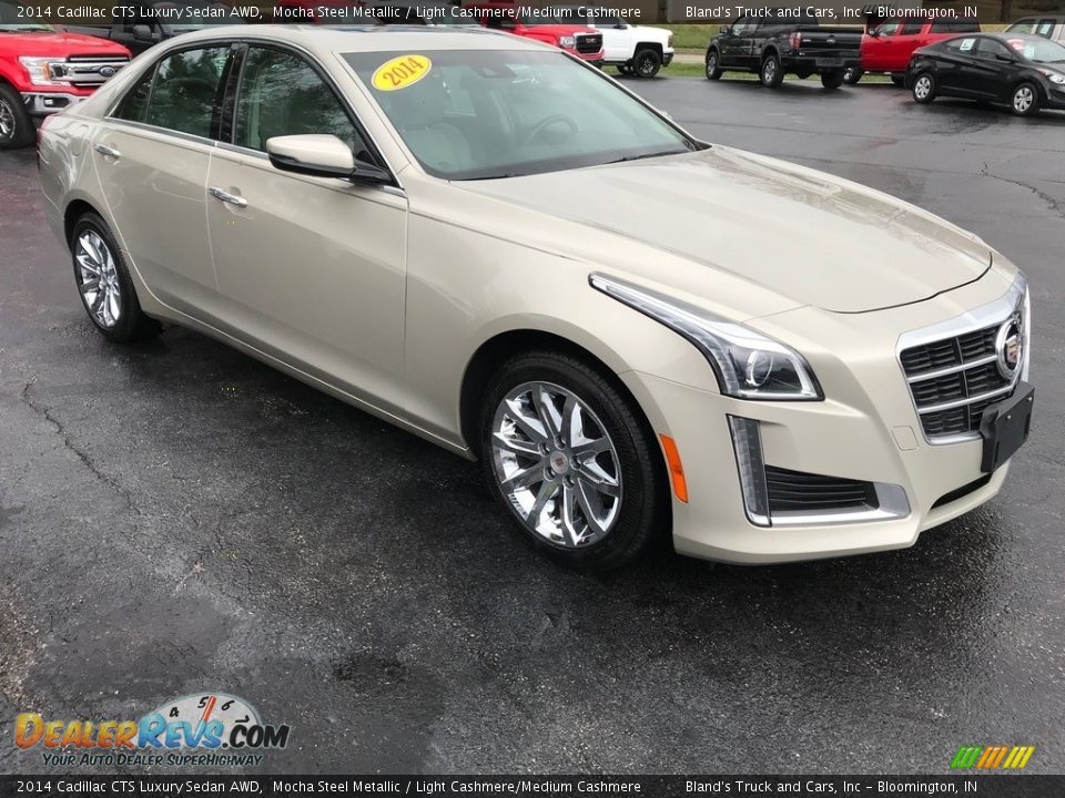 2014 Cadillac CTS Luxury Sedan AWD Mocha Steel Metallic / Light Cashmere/Medium Cashmere Photo #5