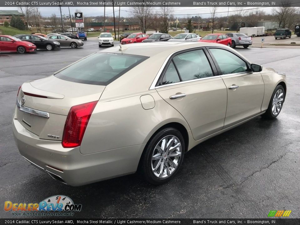 2014 Cadillac CTS Luxury Sedan AWD Mocha Steel Metallic / Light Cashmere/Medium Cashmere Photo #7