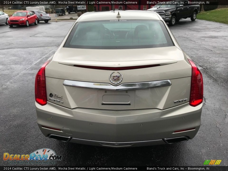 2014 Cadillac CTS Luxury Sedan AWD Mocha Steel Metallic / Light Cashmere/Medium Cashmere Photo #8