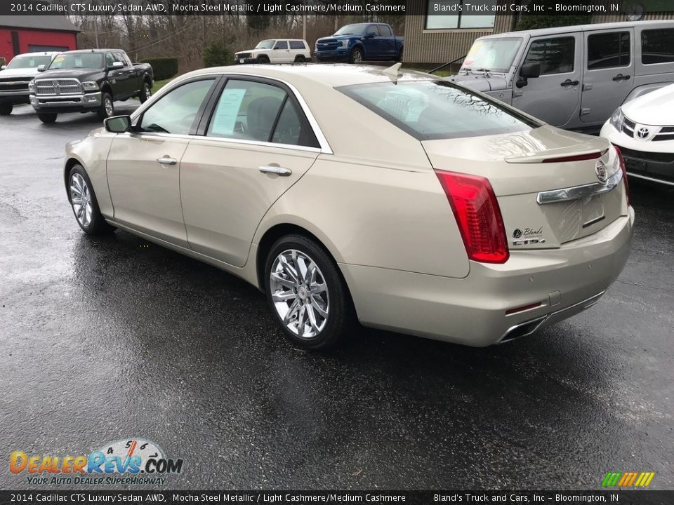 2014 Cadillac CTS Luxury Sedan AWD Mocha Steel Metallic / Light Cashmere/Medium Cashmere Photo #11