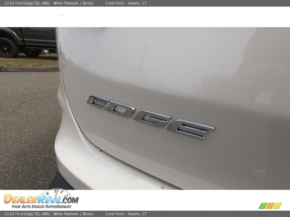 2019 Ford Edge SEL AWD White Platinum / Ebony Photo #10