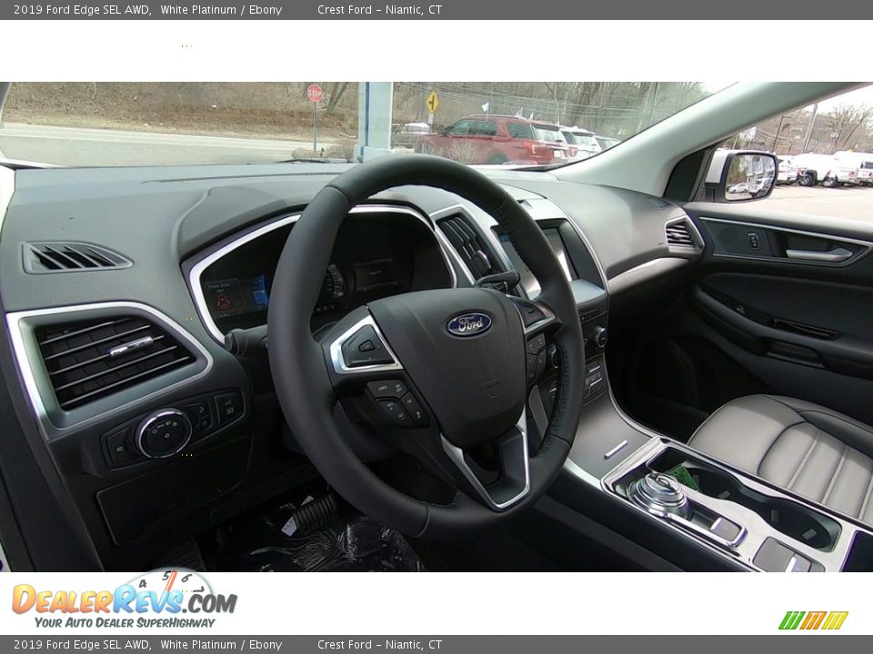 2019 Ford Edge SEL AWD White Platinum / Ebony Photo #11