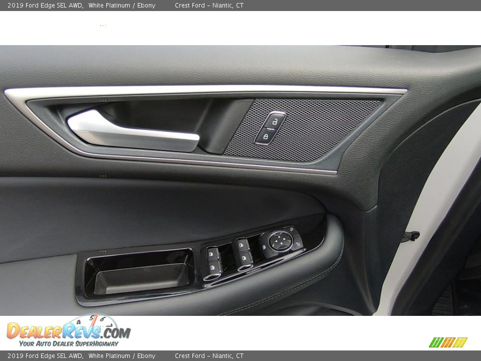 2019 Ford Edge SEL AWD White Platinum / Ebony Photo #13