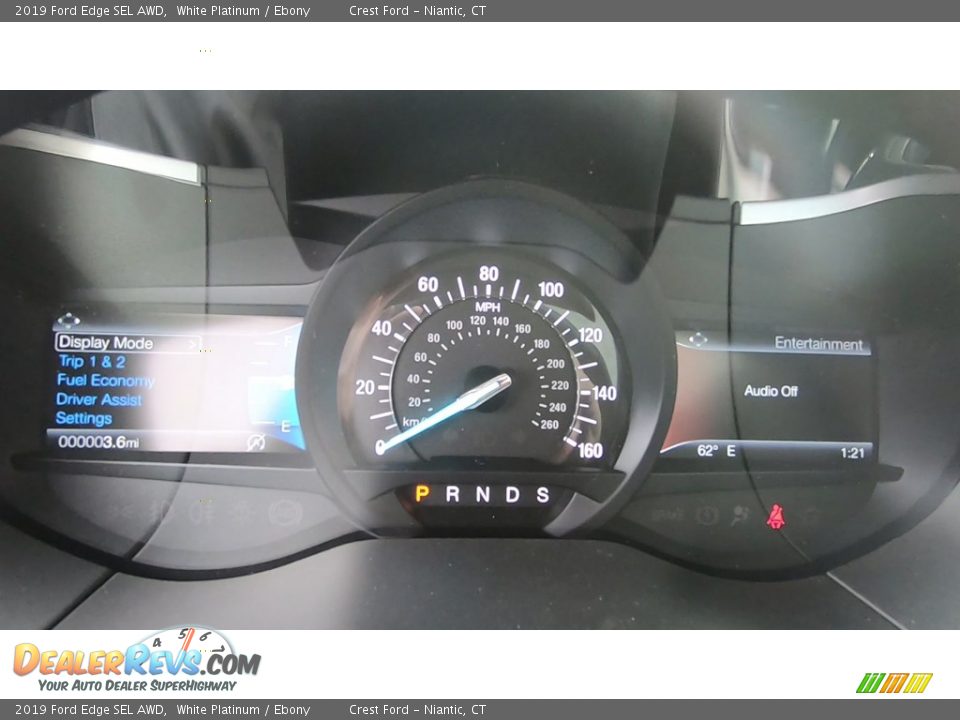 2019 Ford Edge SEL AWD White Platinum / Ebony Photo #14