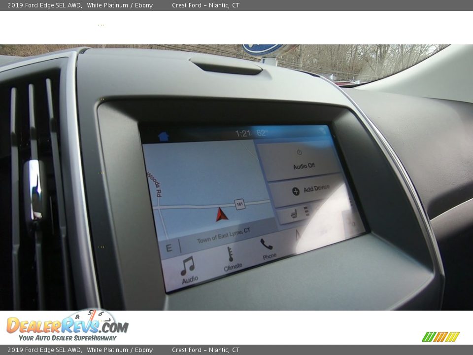 2019 Ford Edge SEL AWD White Platinum / Ebony Photo #15