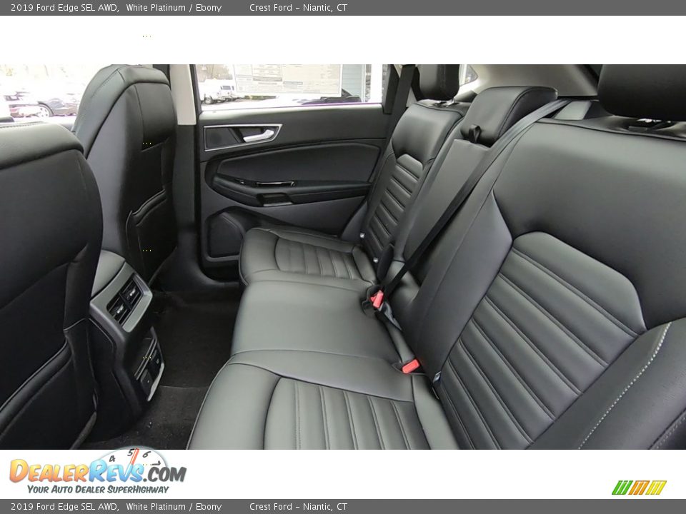 2019 Ford Edge SEL AWD White Platinum / Ebony Photo #18