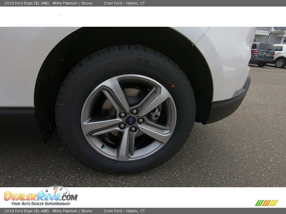 2019 Ford Edge SEL AWD White Platinum / Ebony Photo #20