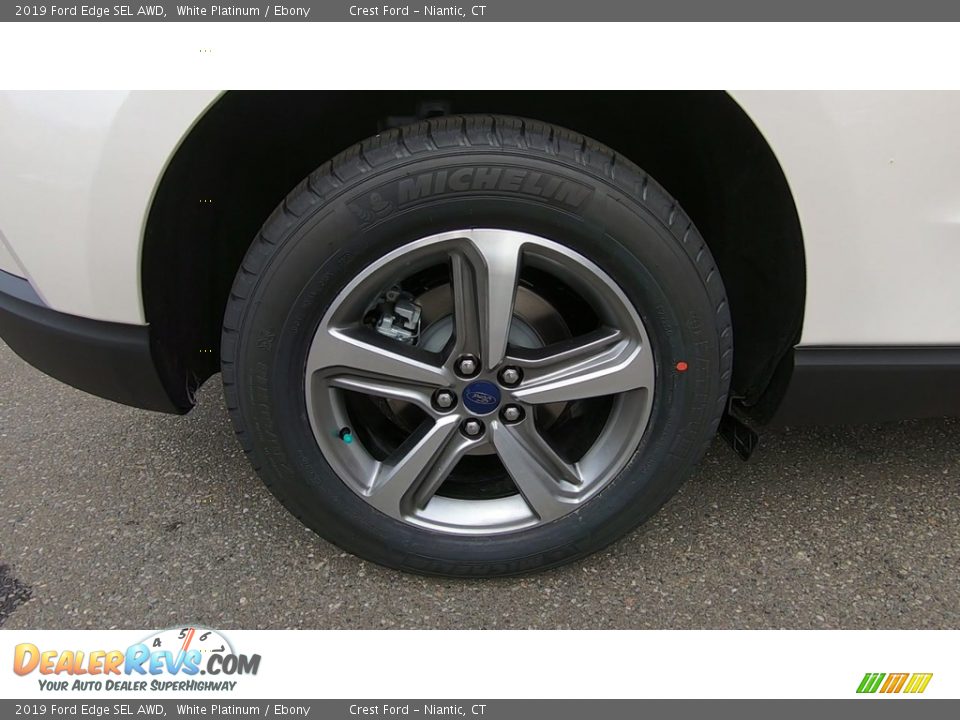 2019 Ford Edge SEL AWD White Platinum / Ebony Photo #22