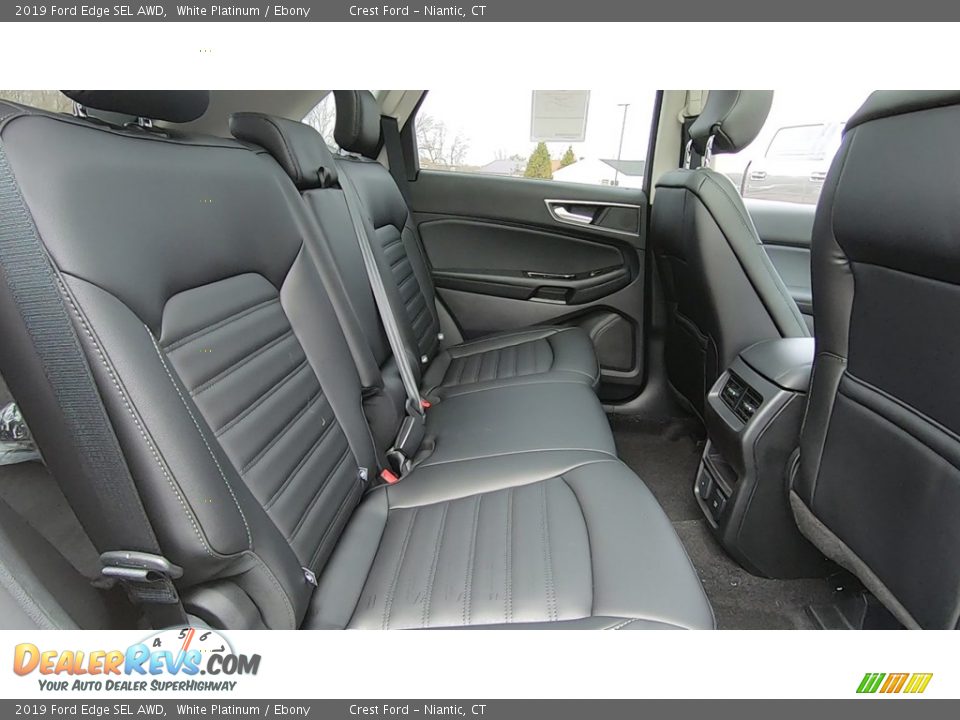 2019 Ford Edge SEL AWD White Platinum / Ebony Photo #23